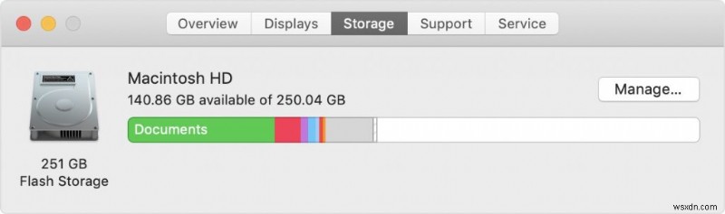 Macのストレージ容量を占有しているものを確認・最適化する方法