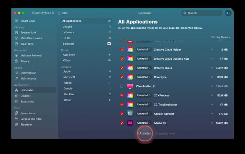 MacからAdobe Creative Cloudを完全にアンインストールする方法【残存ファイルも削除】