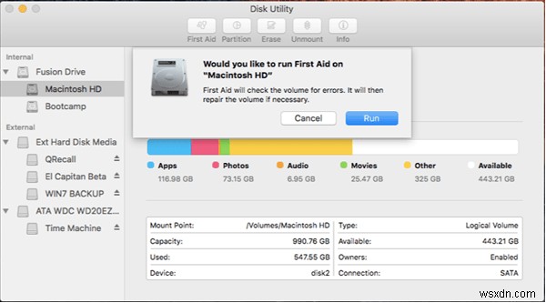 MacBookで「ディスクユーティリティはこのディスクを修復できません」と表示されたときの対処法【完全解決ガイド】