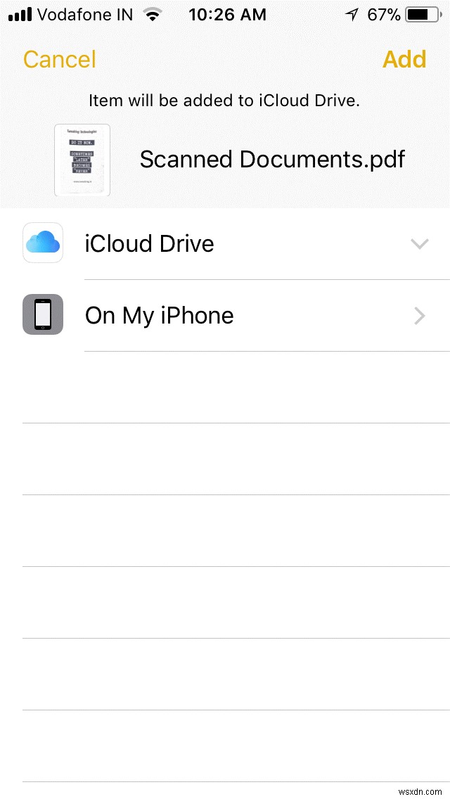 iOS 11の「メモ」アプリで書類をスキャンしてPDF化する方法