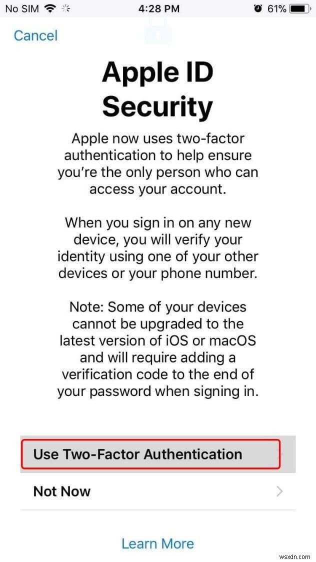 iOS 11で2ファクタ認証（2要素認証）を有効・無効にする方法