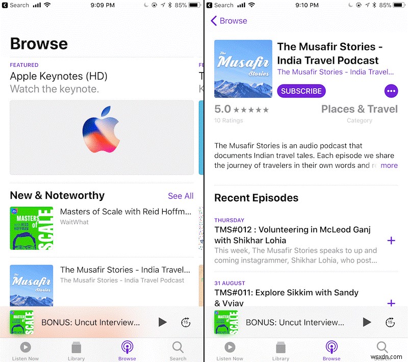iOS 11のポッドキャストアプリの使い方 – 新機能を徹底解説