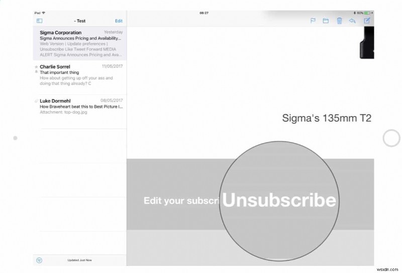 iOSメールの自動購読解除機能を使ってメーリングリストから簡単に退会する方法