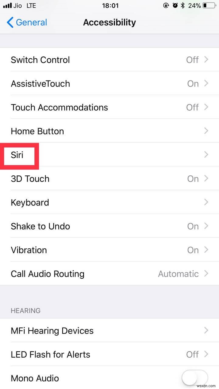 iOS 11で「Siriに入力(Type to Siri)」を有効にする方法
