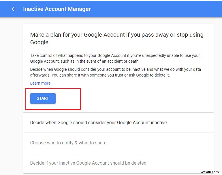 一定期間操作しないとGoogleアカウントが自動削除されるよう設定する方法