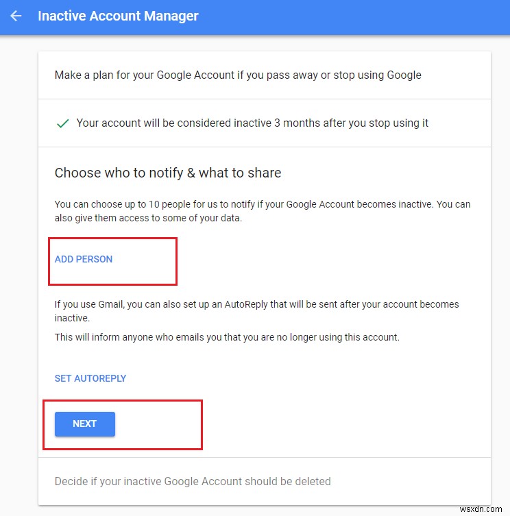 一定期間操作しないとGoogleアカウントが自動削除されるよう設定する方法