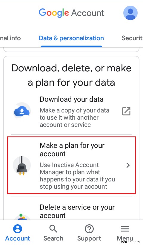 一定期間操作しないとGoogleアカウントが自動削除されるよう設定する方法