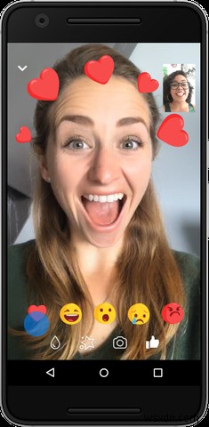 Facebook Messengerのビデオ通話にフィルターやリアクションなど楽しい新機能が多数追加