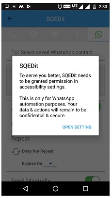 【Android】WhatsAppメッセージを予約送信する方法|無料アプリ「SQEDit」の使い方を解説