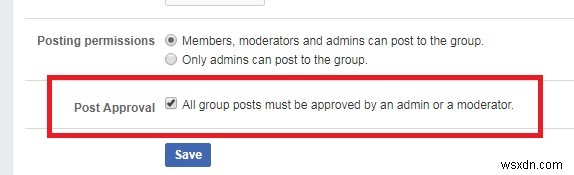 Facebookグループの投稿に事前承認（承認リクエスト）を設定する方法
