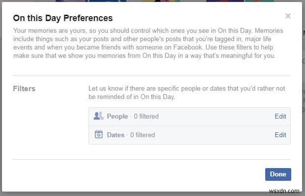 Facebookの「思い出」をフィルタリングして、悲しい記憶を非表示にする方法