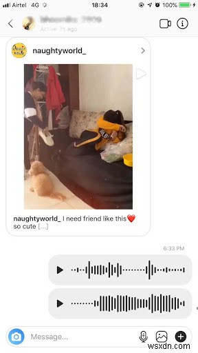 Instagramでボイスメッセージを送信する方法をわかりやすく解説