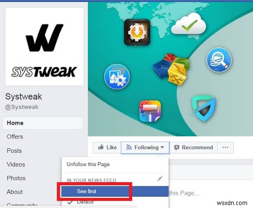 お気に入りのFacebookページの投稿をニュースフィードの最上部に表示する方法