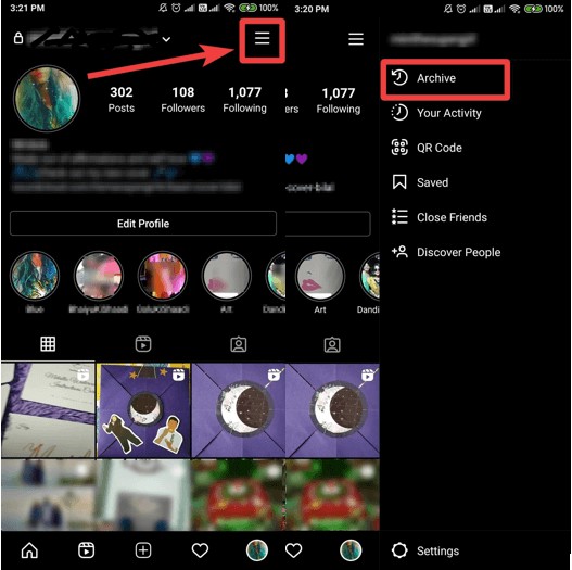 過去のInstagramストーリーを表示して端末に永久保存する方法