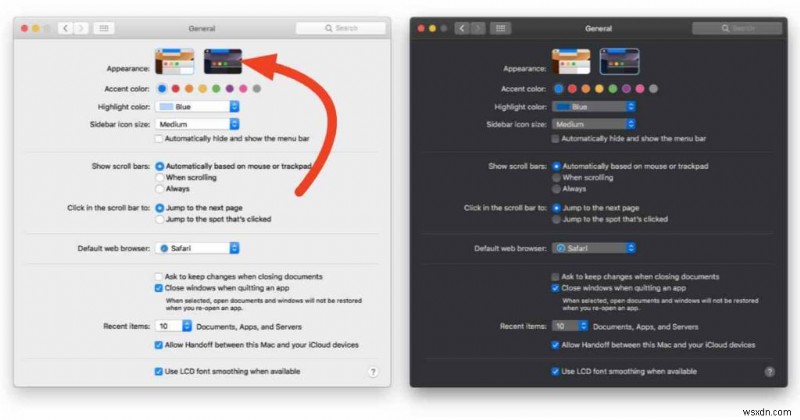 macOS Big Sur以前のバージョンでMacをダークモードにする方法