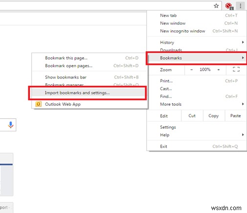 他のブラウザからGoogle Chromeへブックマークをインポートする方法
