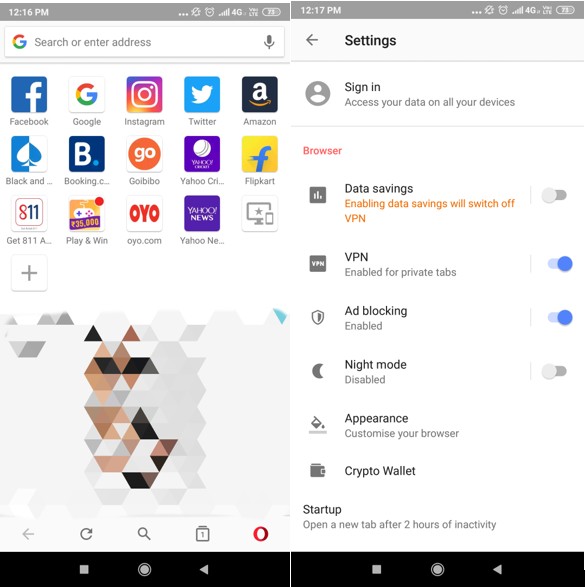 Android版Operaブラウザで無料VPNを有効にする方法【手順を画像付きで解説】