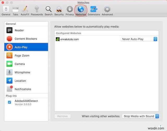 macOS High SierraのSafariで動画の自動再生をブロックする方法