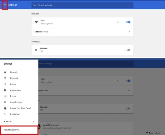 Chrome OSでナイトライト(夜間モード)を有効にする方法