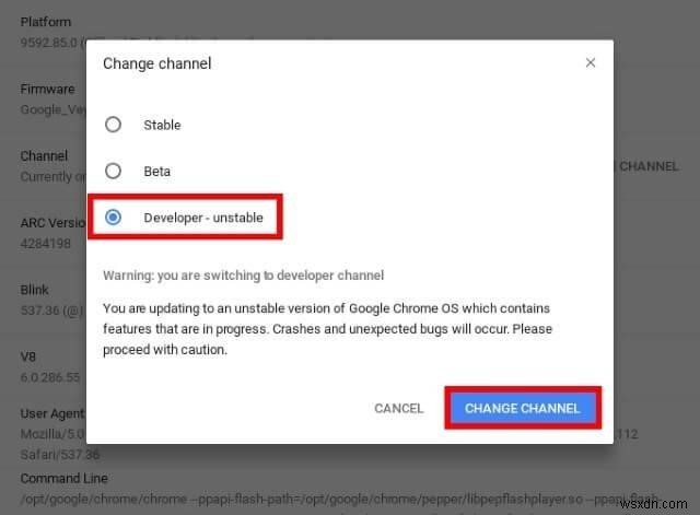 Chrome OSでナイトライト(夜間モード)を有効にする方法