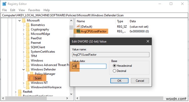 Windows Defenderスキャンの最大CPU使用率を設定・制限する3つの方法