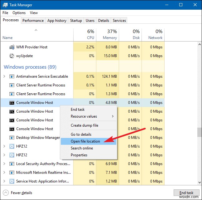 conhost.exeとは?タスクマネージャーで実行される理由と高CPU使用率の対処法