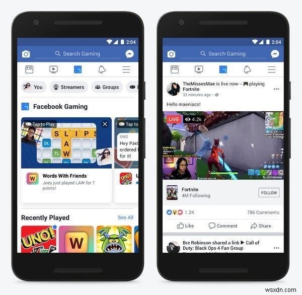 Facebook、モバイル向けゲームアプリ「Facebook Gaming」を前倒しリリース