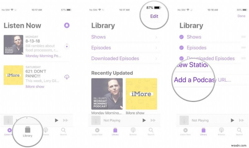 URLを使ってAppleポッドキャストに番組を追加する最も簡単な方法