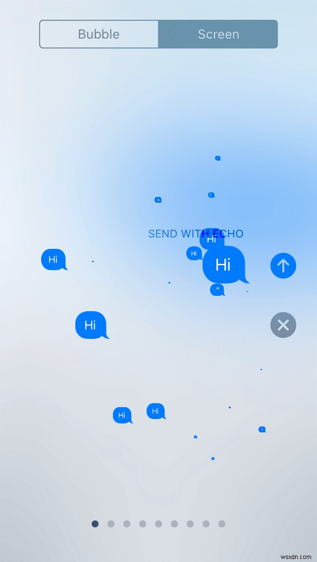 iMessageで画面効果を使う方法!9種類のエフェクトでメッセージを彩ろう