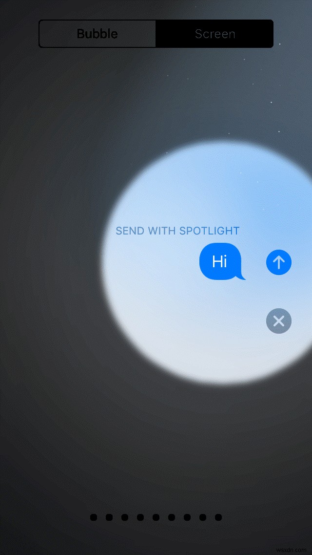 iMessageで画面効果を使う方法!9種類のエフェクトでメッセージを彩ろう