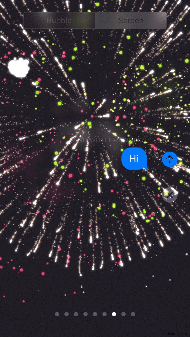 iMessageで画面効果を使う方法!9種類のエフェクトでメッセージを彩ろう