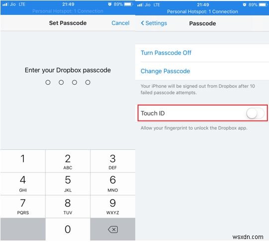 iPhoneでDropboxアプリにパスコードロックを設定する方法【Touch ID対応】
