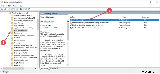 Windows 10で自動実行(Autorun)機能を無効にする3つの方法
