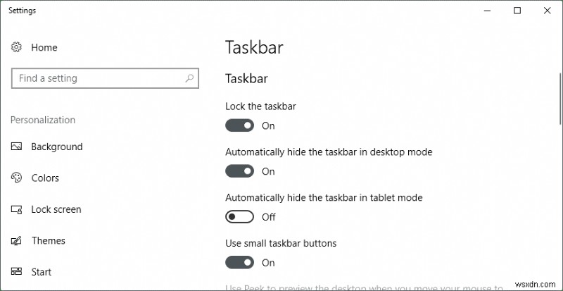 Windows 10でタスクバーが自動的に非表示にならないときの対処法