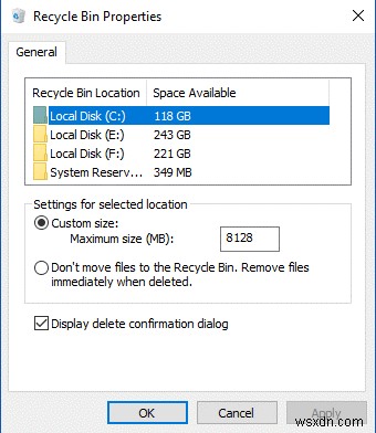 Windows 10でごみ箱の容量設定を変更する方法を徹底解説