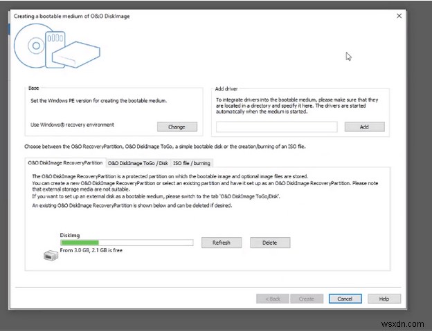 Windows 10でリカバリーパーティションを作成する方法|O&O DiskImageの使い方