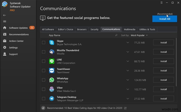 Windows 10 PCでサードパーティ製ソフトウェアを更新する方法【Systweak Software Updater活用ガイド】