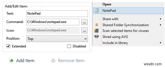Windows 10の右クリックメニュー(コンテキストメニュー)をカスタマイズする方法