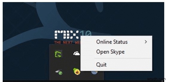 Windows 10のシステムトレイからSkypeを削除する手順【タスクバー非表示の設定方法】
