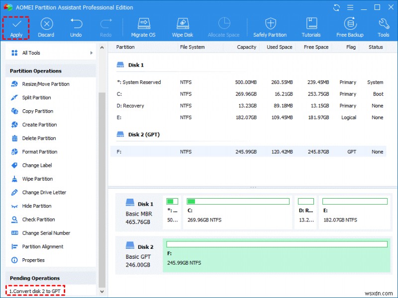 Windows 10/8/7でデータを失わずにMBRをGPTに変換する方法