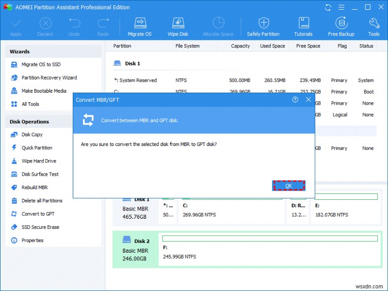 Windows 10/8/7でデータを失わずにMBRをGPTに変換する方法