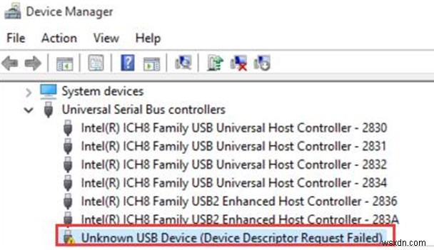 Windows 10で「不明なUSBデバイス(デバイス記述子の要求に失敗しました)」エラーを修正する方法