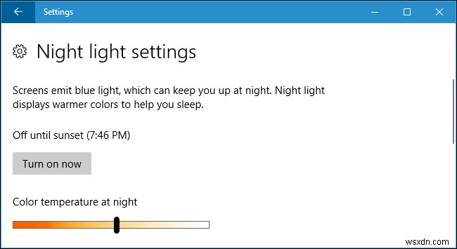 Windows 10の「ナイトライト」機能で目の疲れを和らげる方法