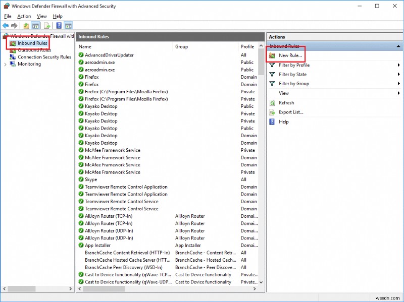 Windows 10で特定のプログラムのインターネットアクセスをブロックする方法
