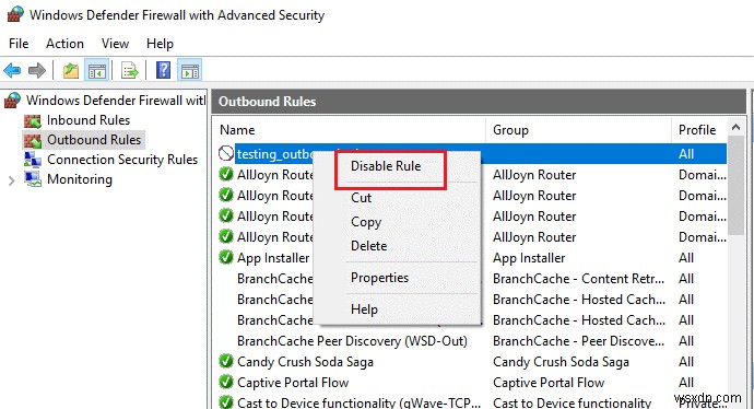 Windows 10で特定のプログラムのインターネットアクセスをブロックする方法
