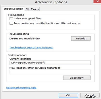 Windows 10で検索インデックスの場所を変更して、Windowsのインデックス作成を修正する方法
