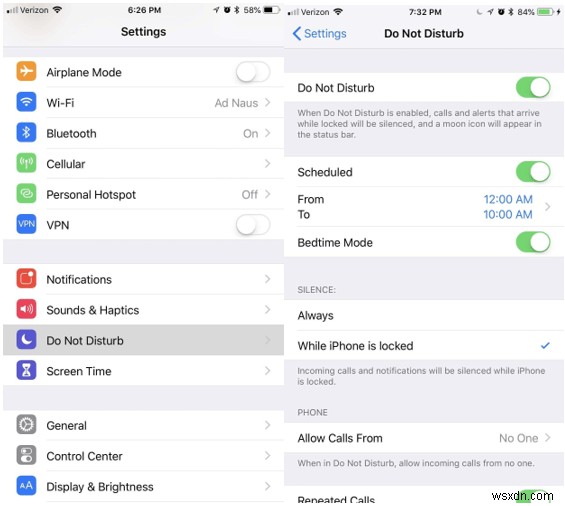 iOS 12の「おやすみモード（Bedtime Mode）」で夜間の通知をオフにする方法