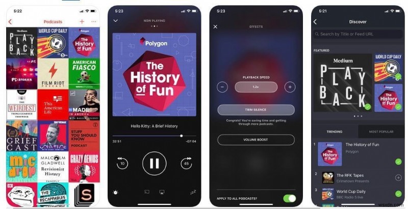 2022年版:iPhoneにおすすめのポッドキャストアプリ9選