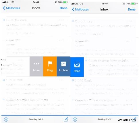 iPhoneのメールアプリでスワイプオプションを変更する方法