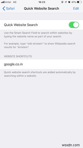 iPhone・iPad・MacのSafariで「クイックWebサイト検索」を無効にする方法
